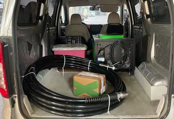 橋梁預(yù)埋穿線(xiàn)管堵死疏通案例